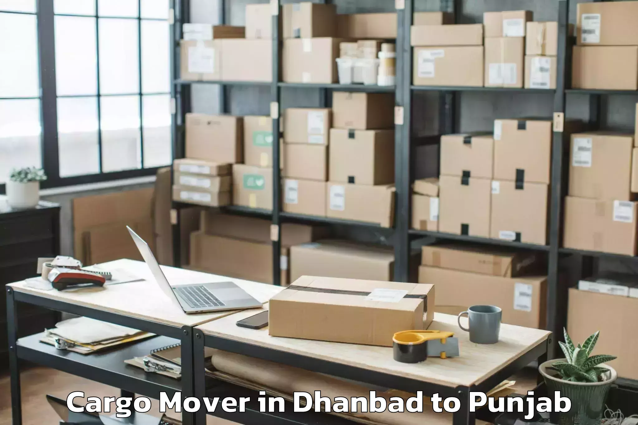 Leading Dhanbad to Lakhnaur Cargo Mover Provider